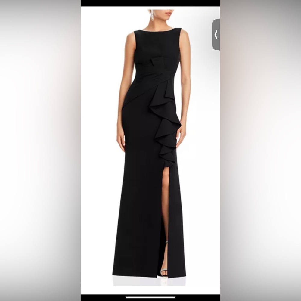 ELIZA J: Ruffle Front Gown size 4 - Picture 4 of 16
